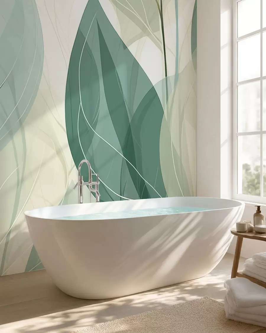 wall murals Шапутање лишћа w09970v1
