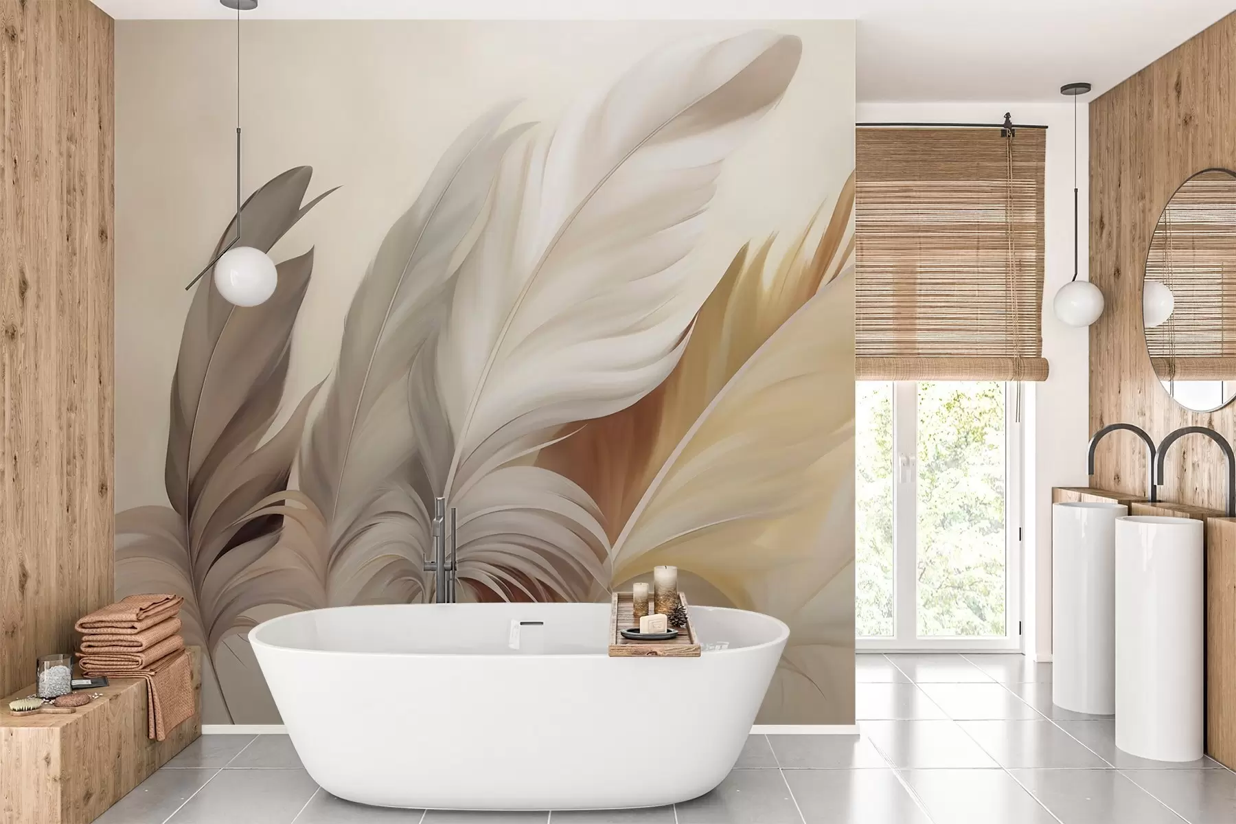wall murals Апстрактно перје w05789