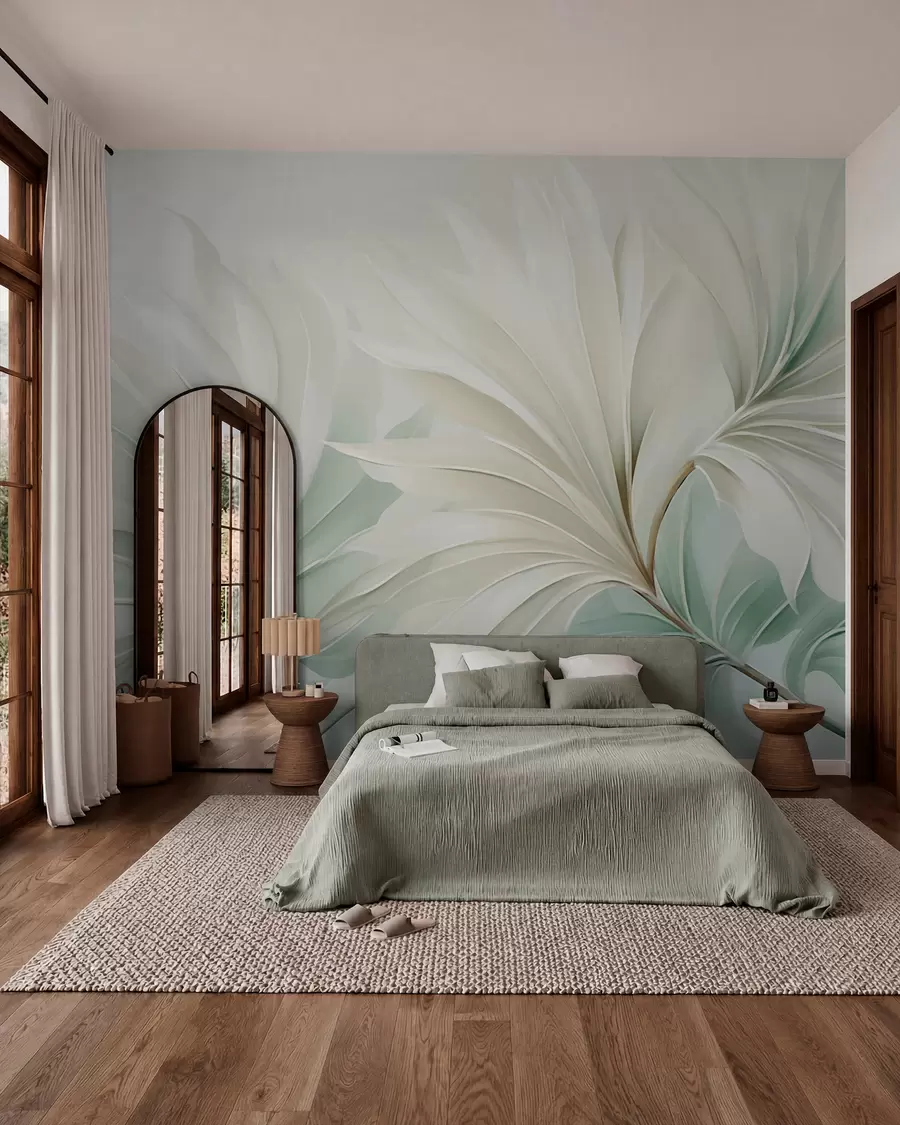 wall murals Тропски шиљати листови w05792