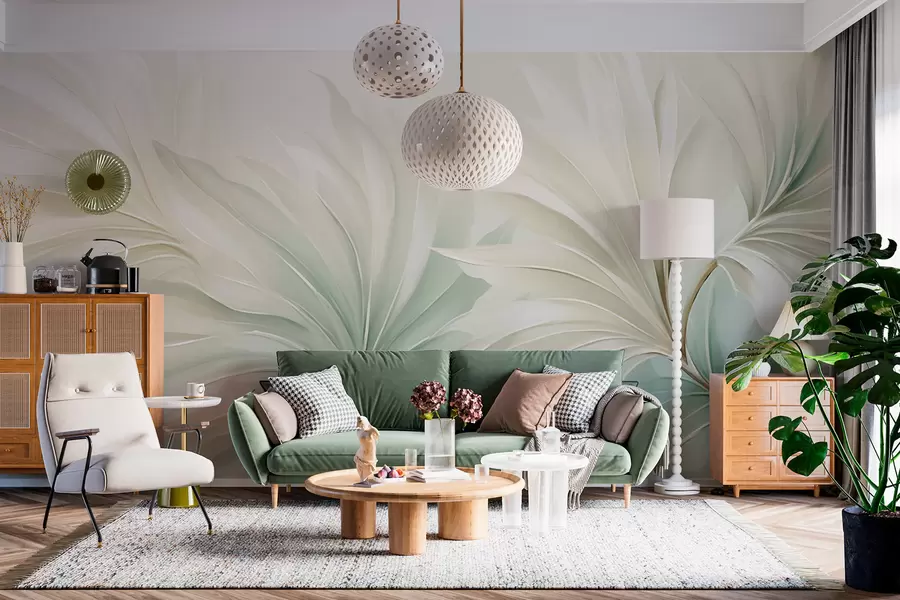 wall murals Тропски шиљати листови w05792