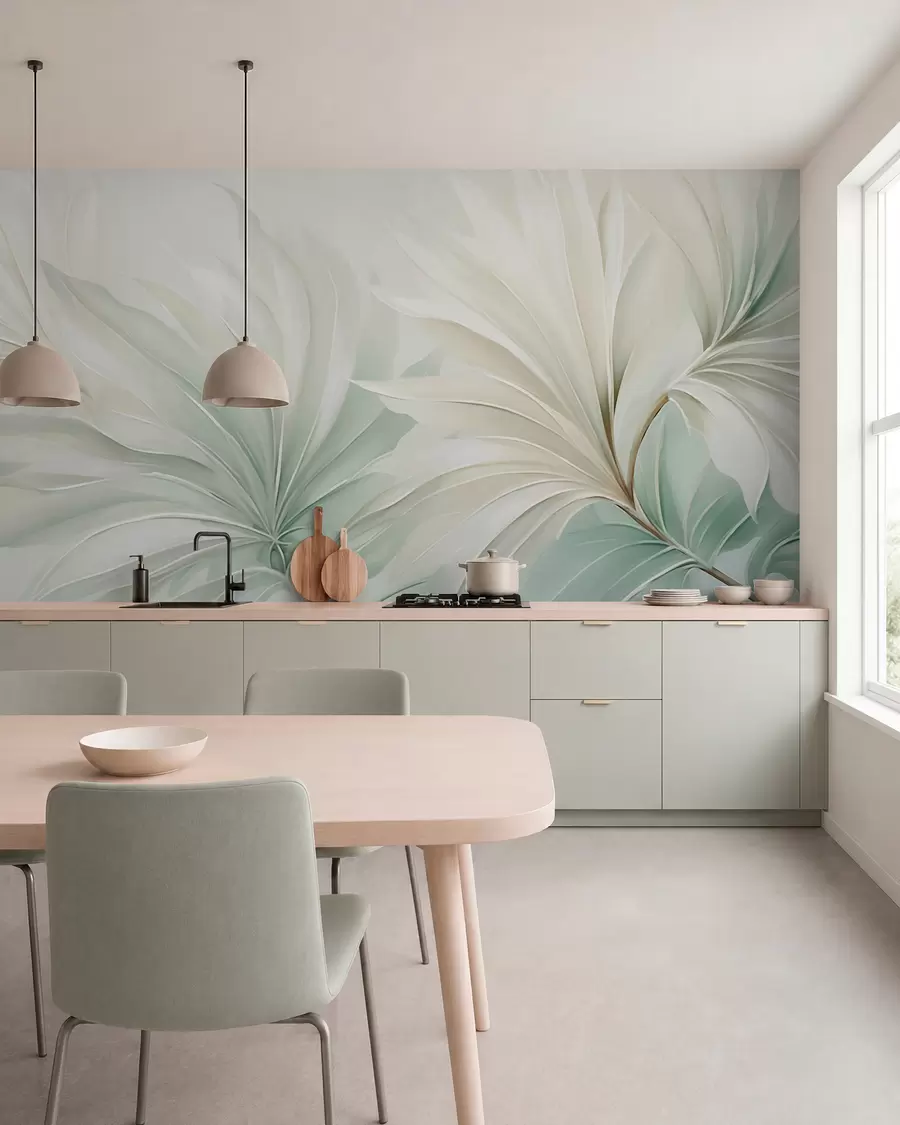 wall murals Тропски шиљати листови w05792