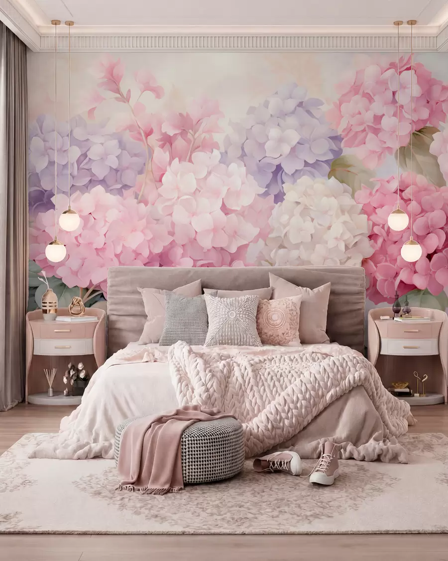 wall murals Цвеће хортензије w05796