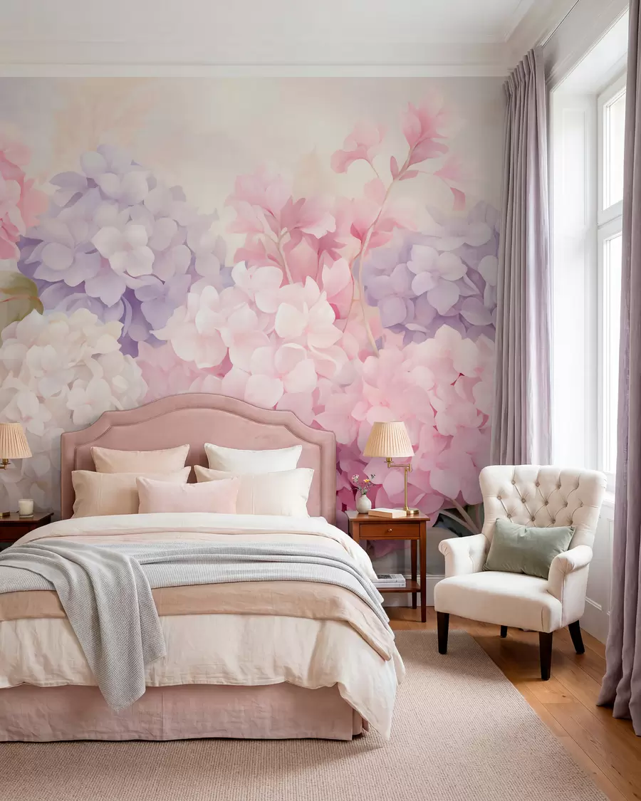 wall murals Цвеће хортензије w05796
