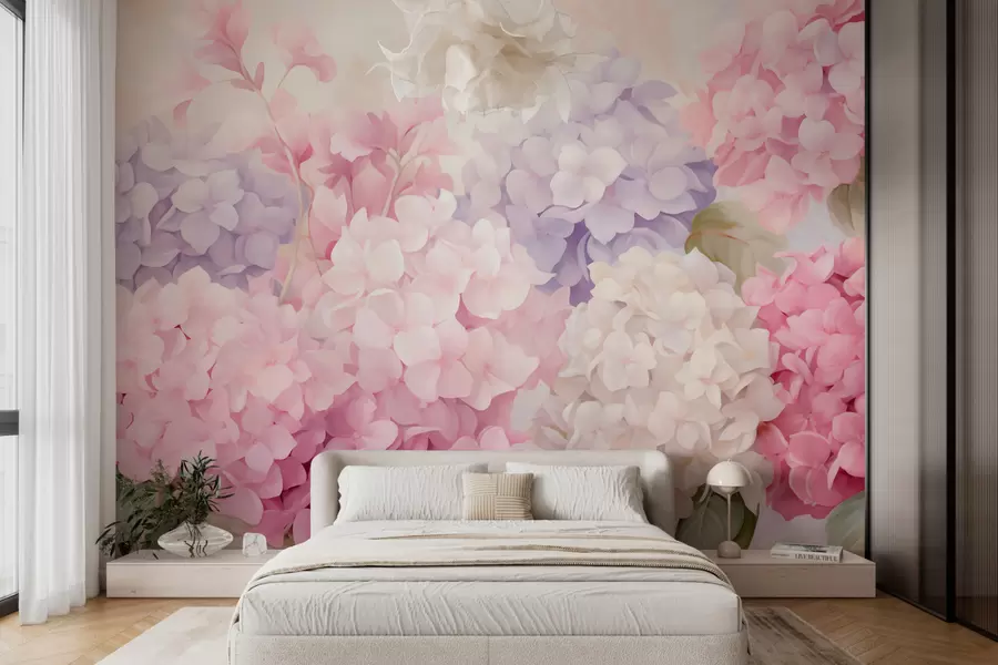 wall murals Цвеће хортензије w05796