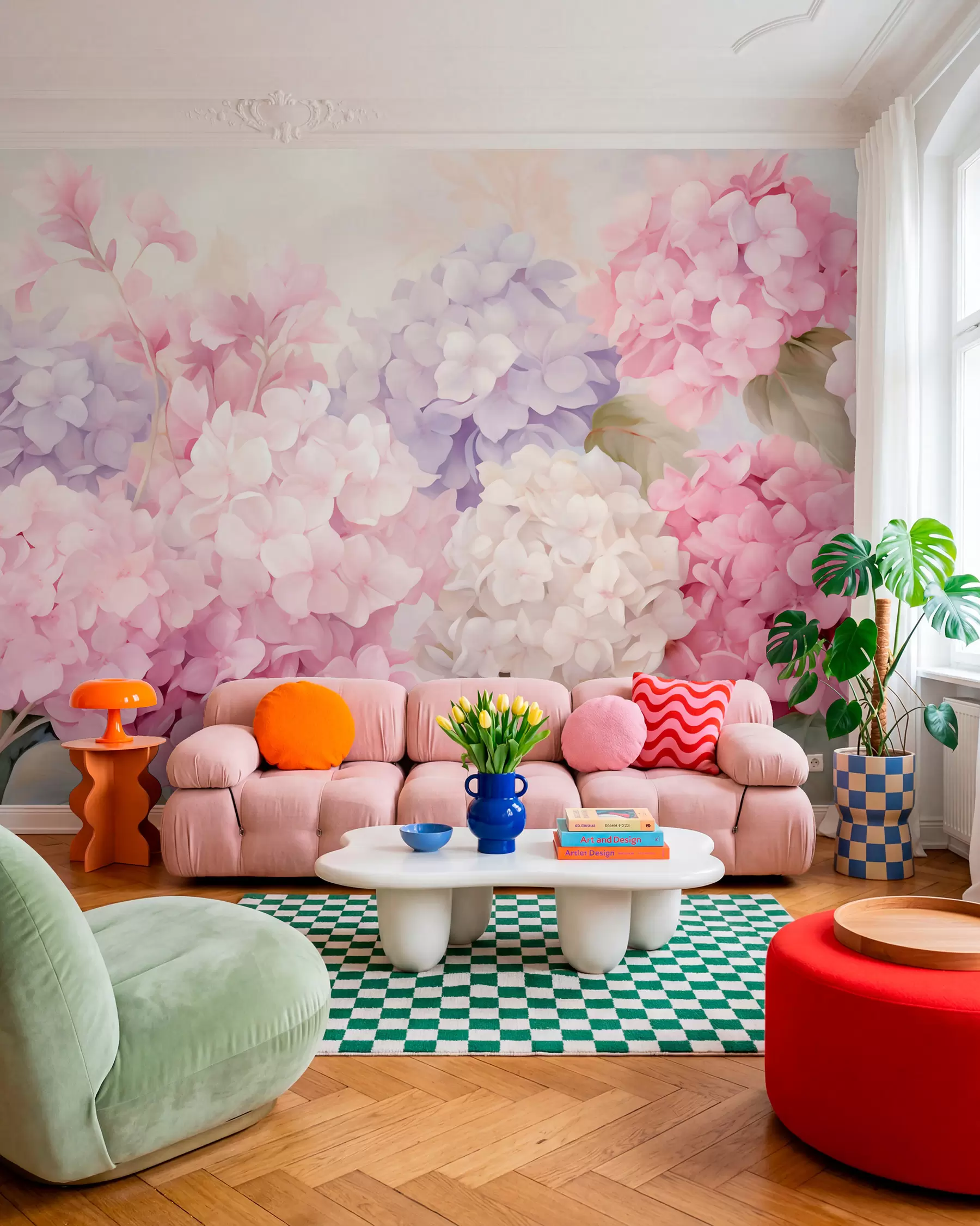 wall murals Цвеће хортензије w05796