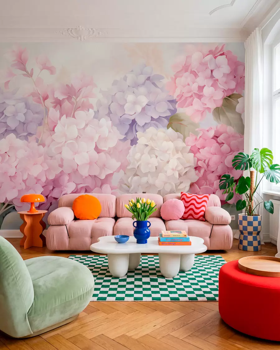 wall murals Цвеће хортензије w05796