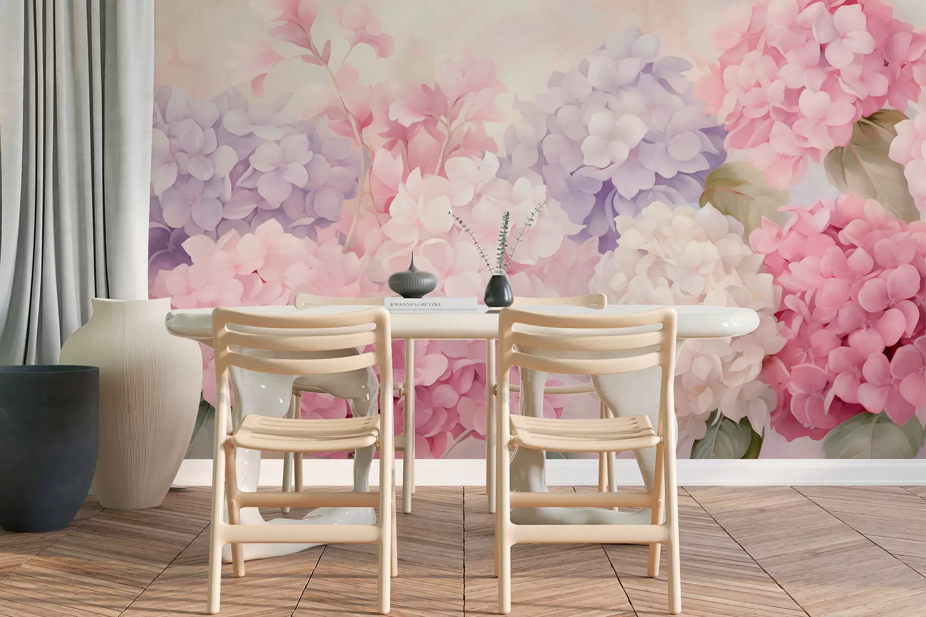 wall murals Цвеће хортензије w05796