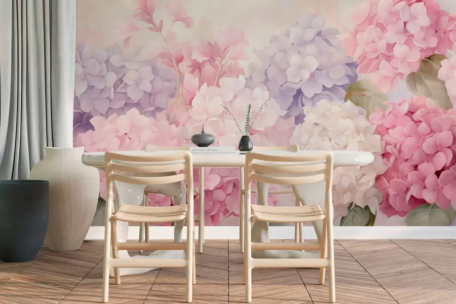 wall murals Цвеће хортензије w05796