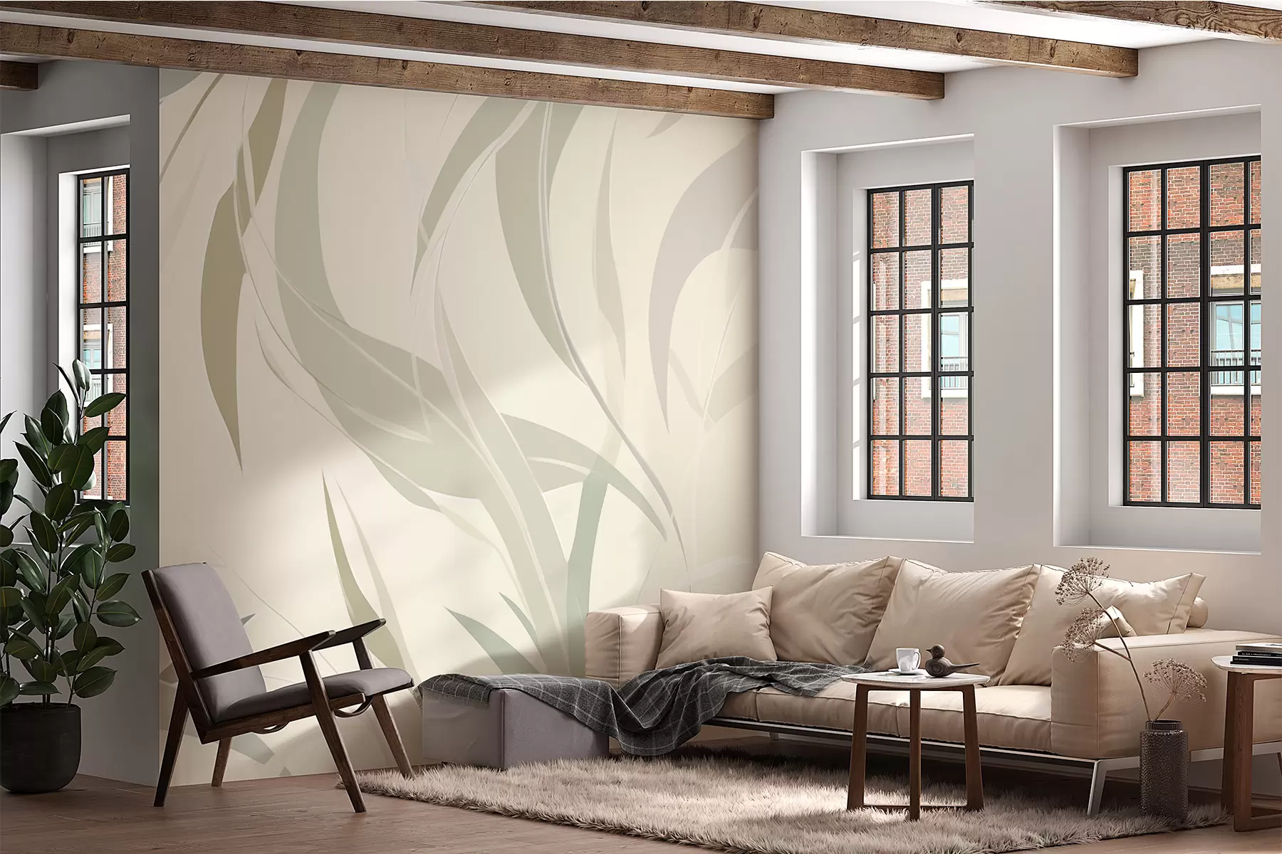 wall murals Шпиљасти листови еукалиптуса w05799