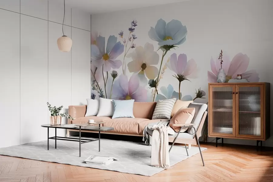 wall murals Дивље цвеће у акварелном стилу w05755