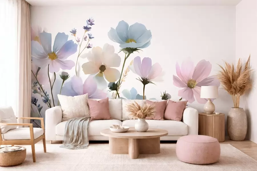 wall murals Дивље цвеће у акварелном стилу w05755