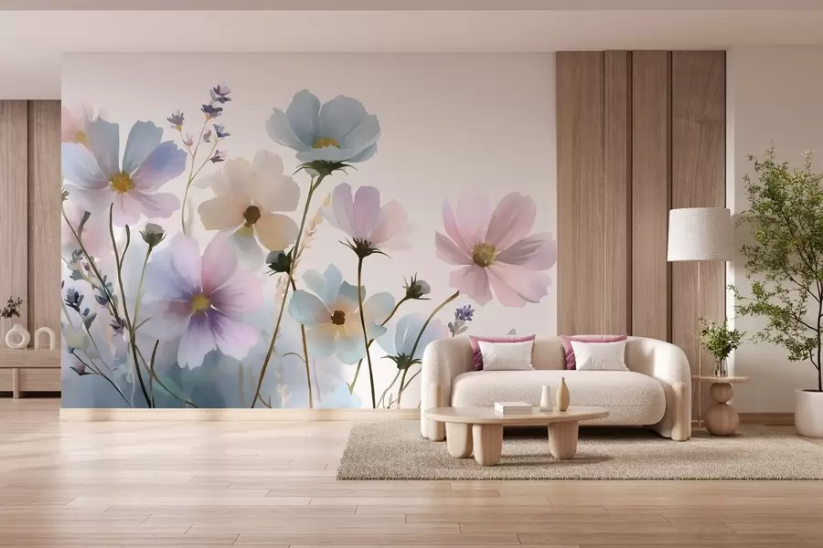 wall murals Дивље цвеће у акварелном стилу w05755