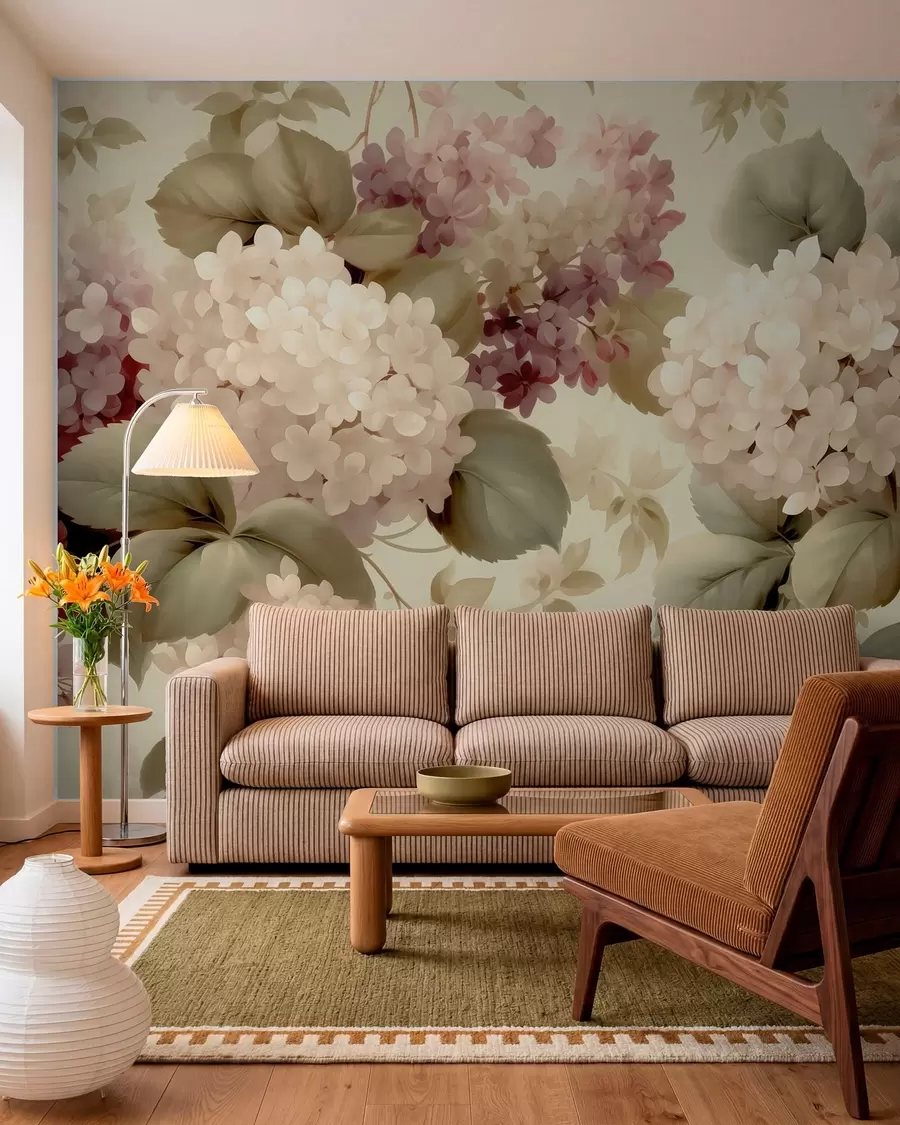 wall murals Цвеће хортензије w05436
