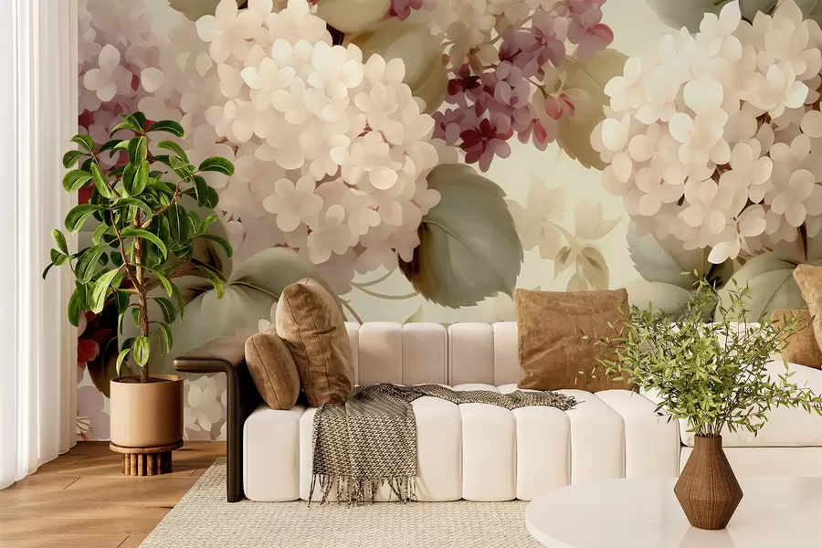 wall murals Цвеће хортензије w05436