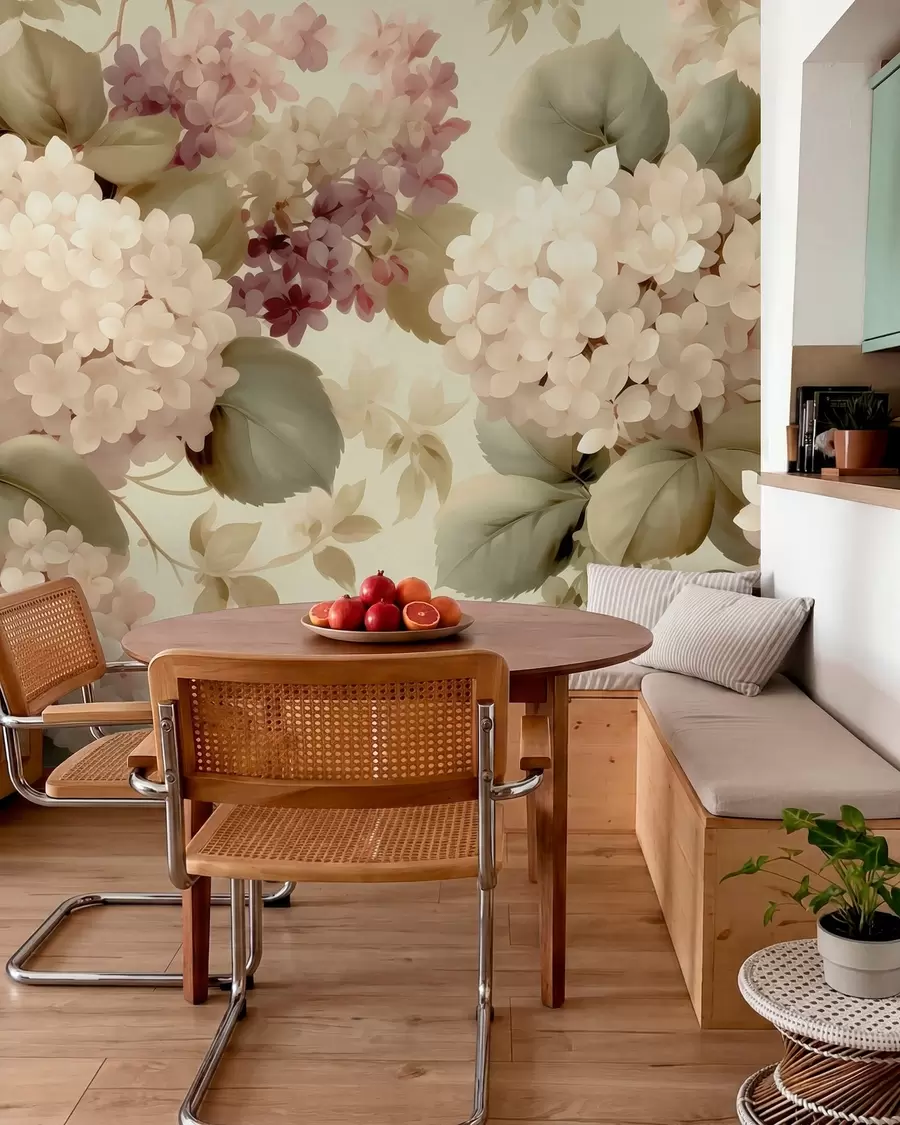 wall murals Цвеће хортензије w05436