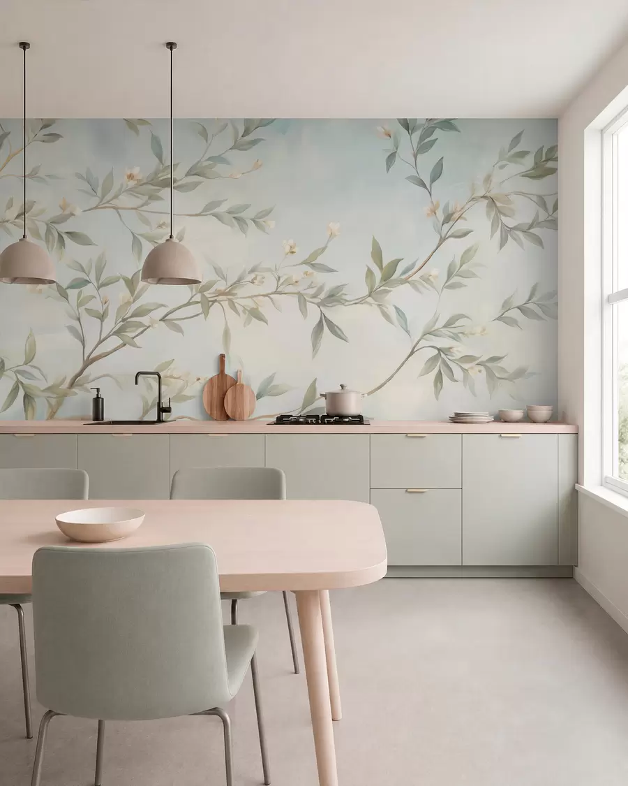 wall murals Грана са цвећем w05677