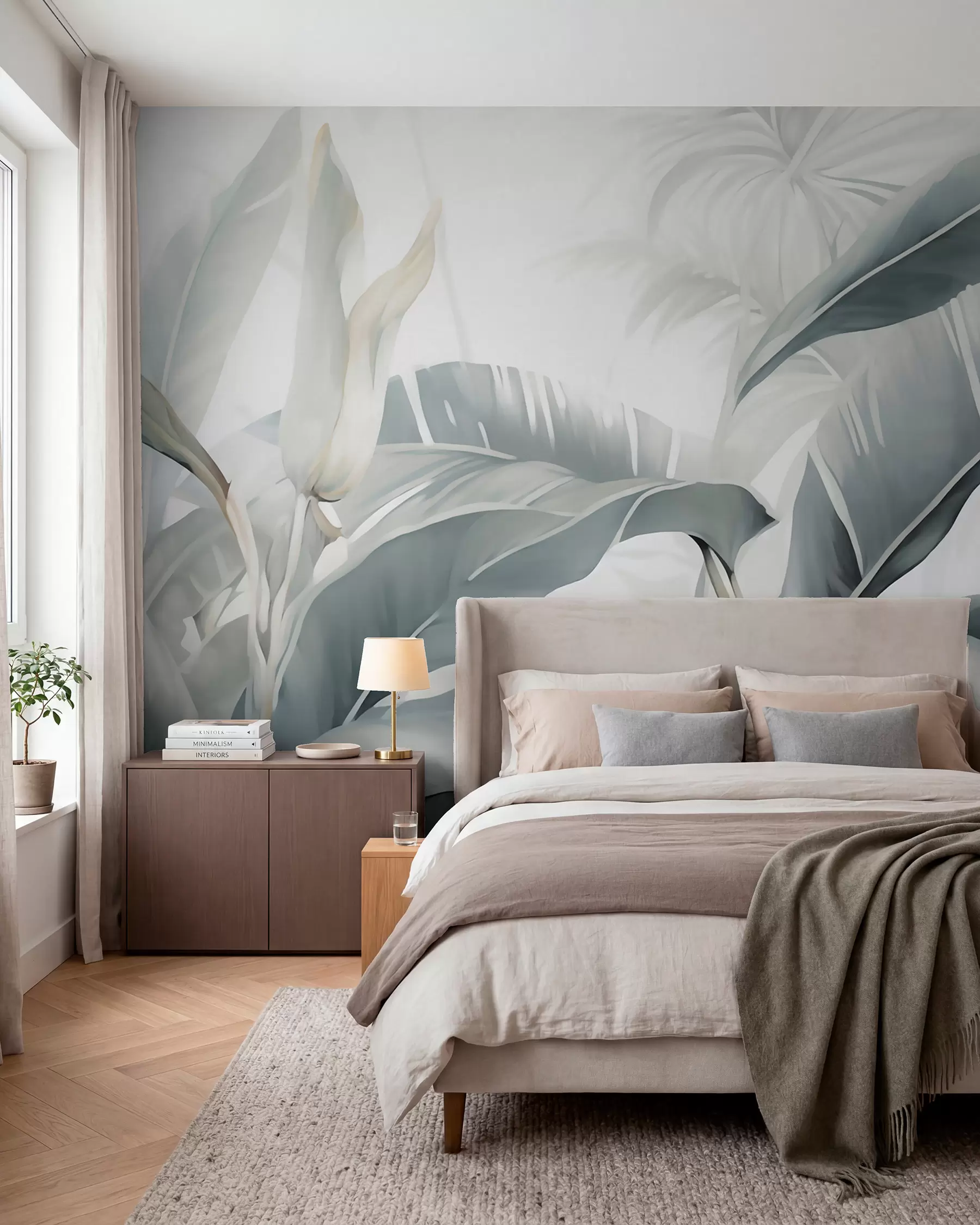 wall murals Дуги листови банане w05775