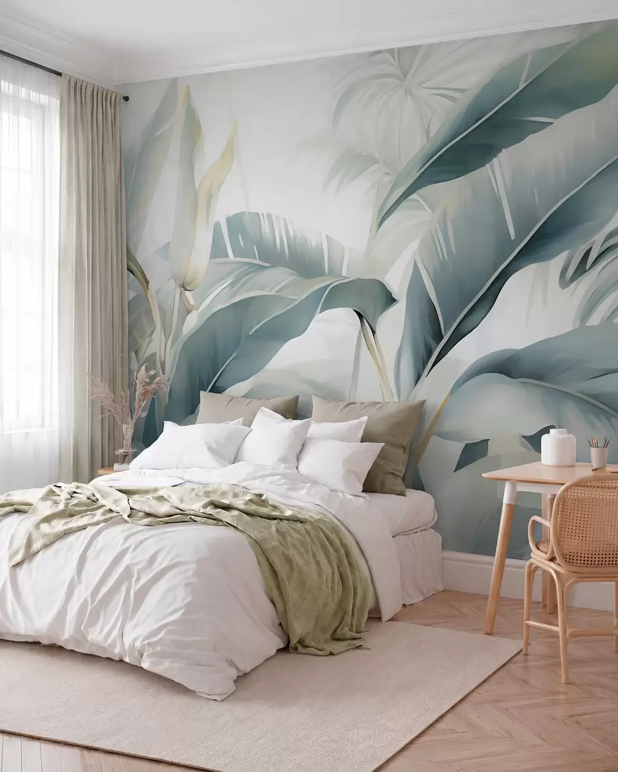wall murals Дуги листови банане w05775
