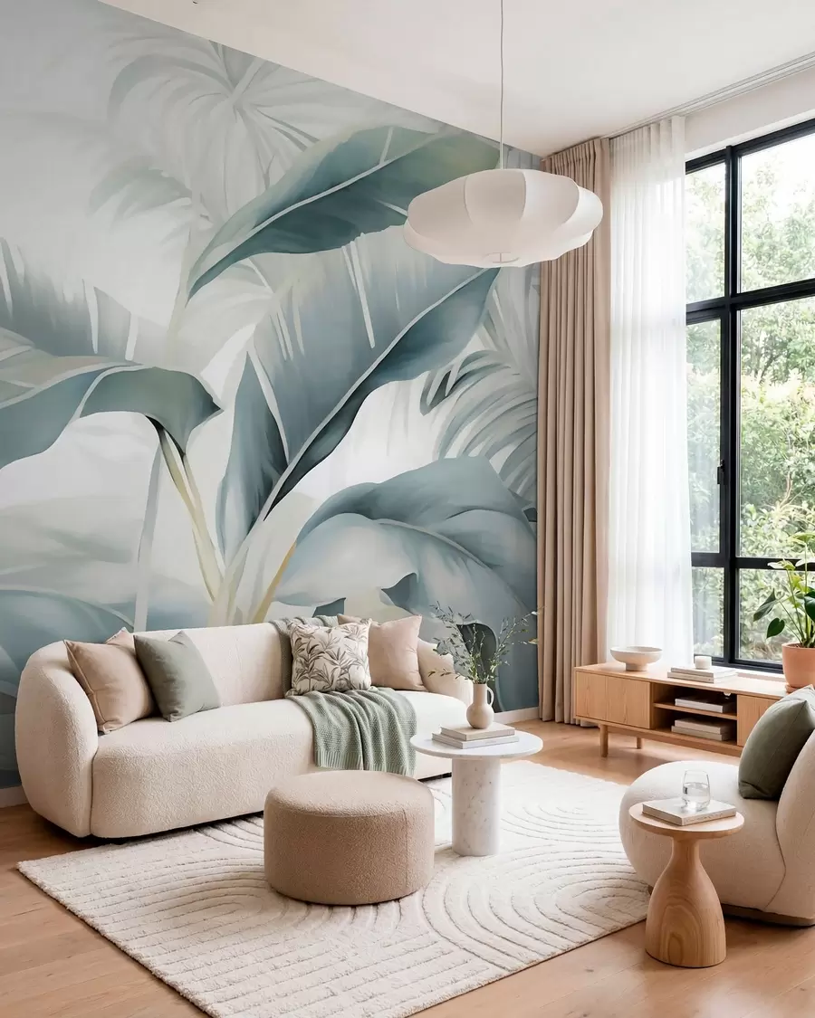 wall murals Дуги листови банане w05775