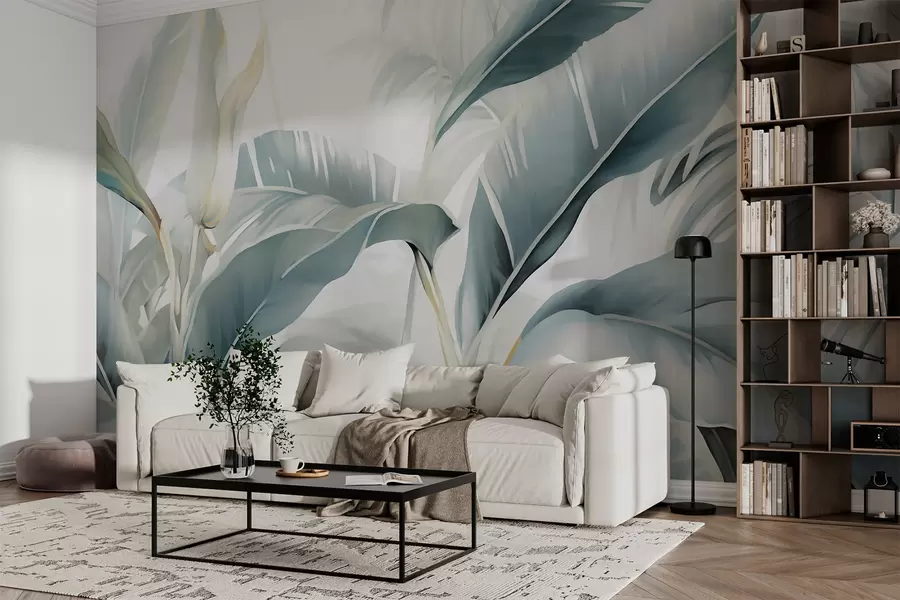 wall murals Дуги листови банане w05775