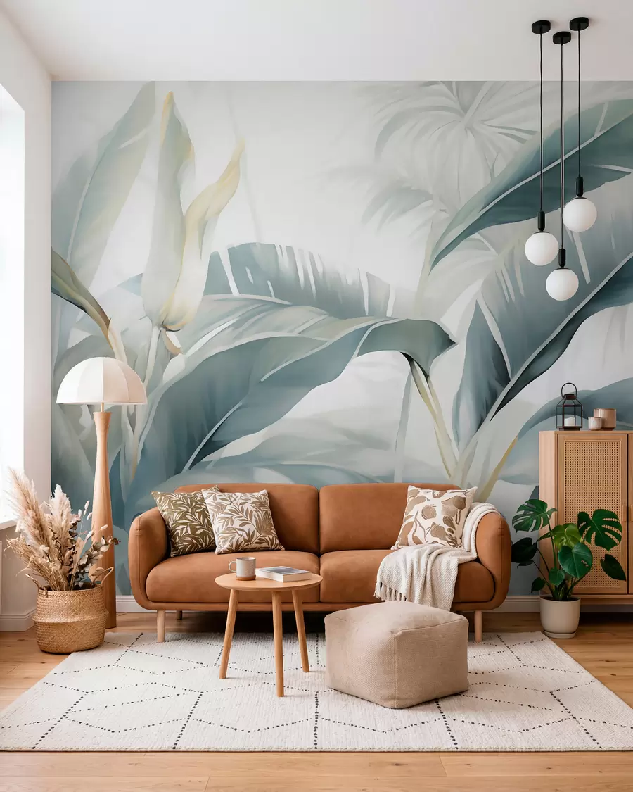 wall murals Дуги листови банане w05775