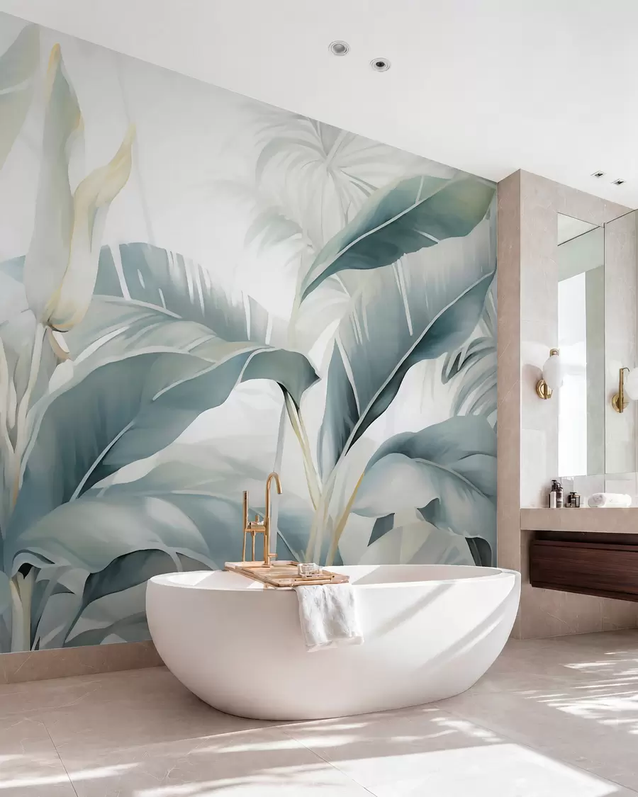 wall murals Дуги листови банане w05775