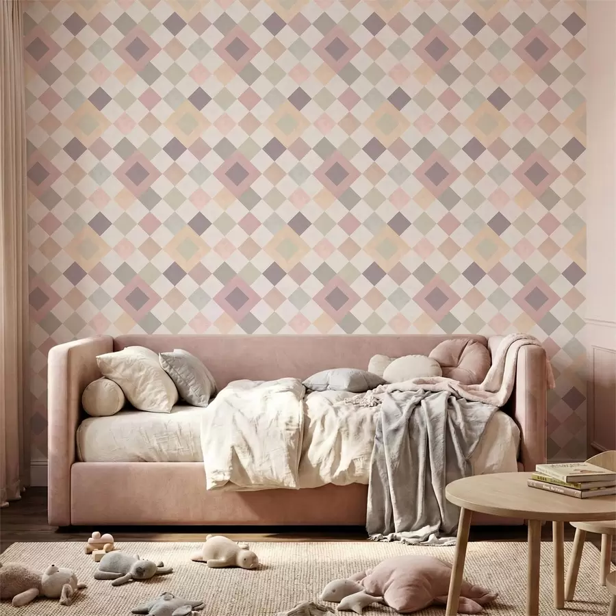 wall murals Пастелни дијаманти у топлим тоновима a01247