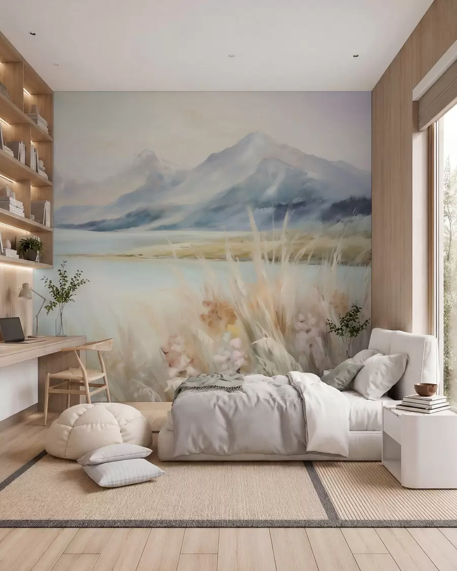 wall murals Језеро и планине w05824