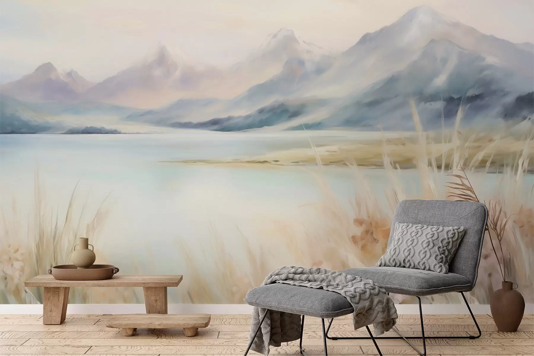 wall murals Језеро и планине w05824