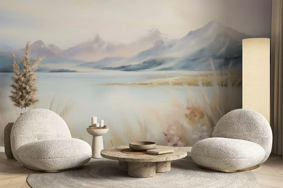 wall murals Језеро и планине w05824
