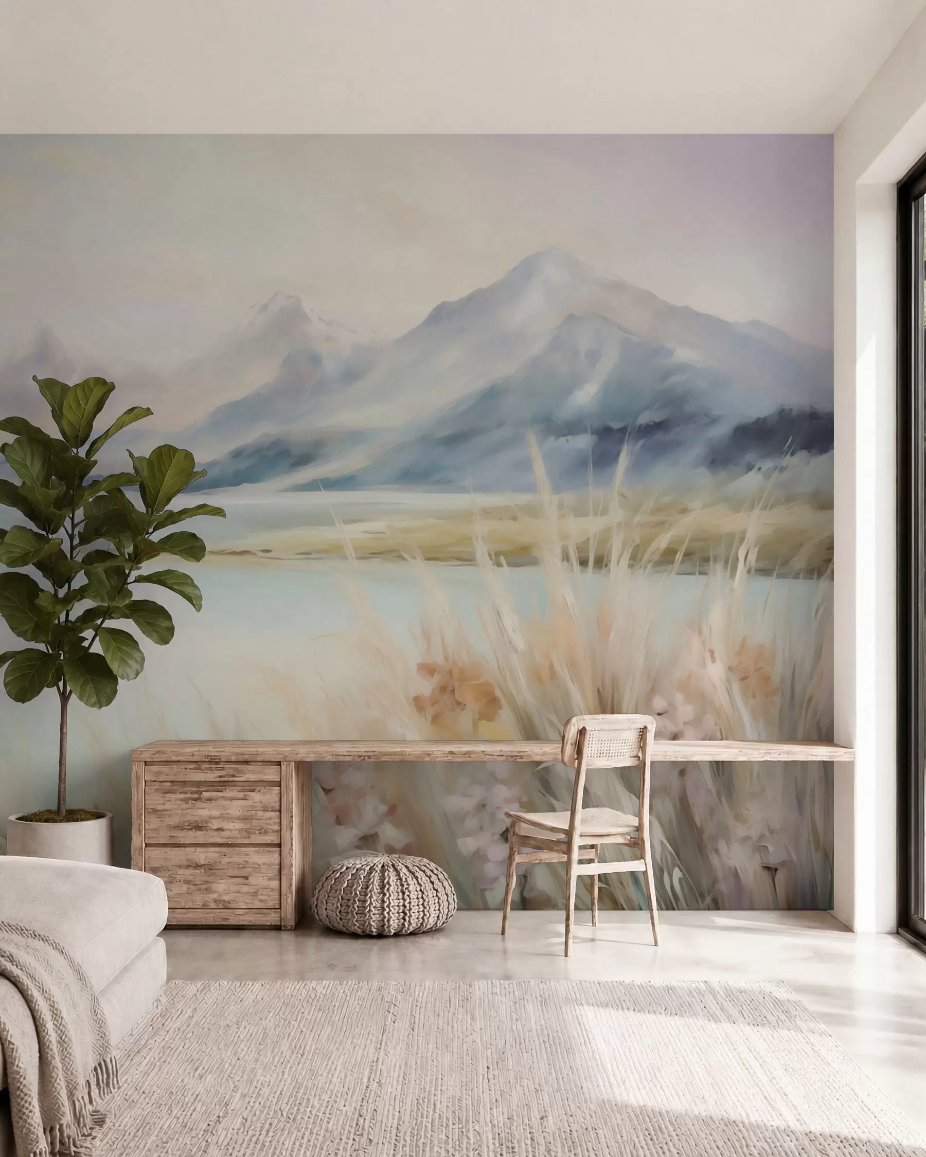 wall murals Језеро и планине w05824