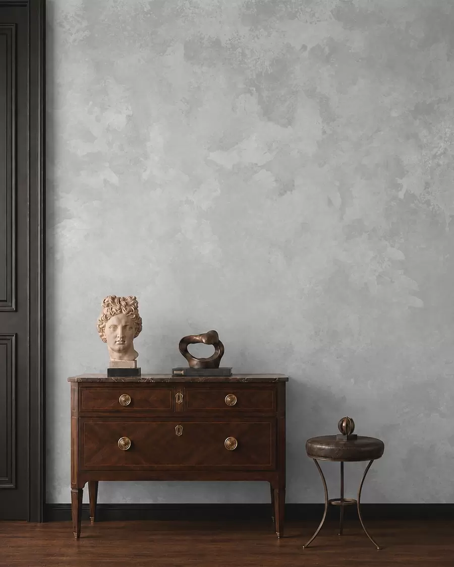 wall murals Светло бисерно сива текстура са меким облачним тоналним прелазима w05814v1