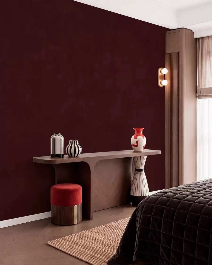 wall murals Дубоки тон винске трешње са меком баршунастом текстуром завршнице w05814v2