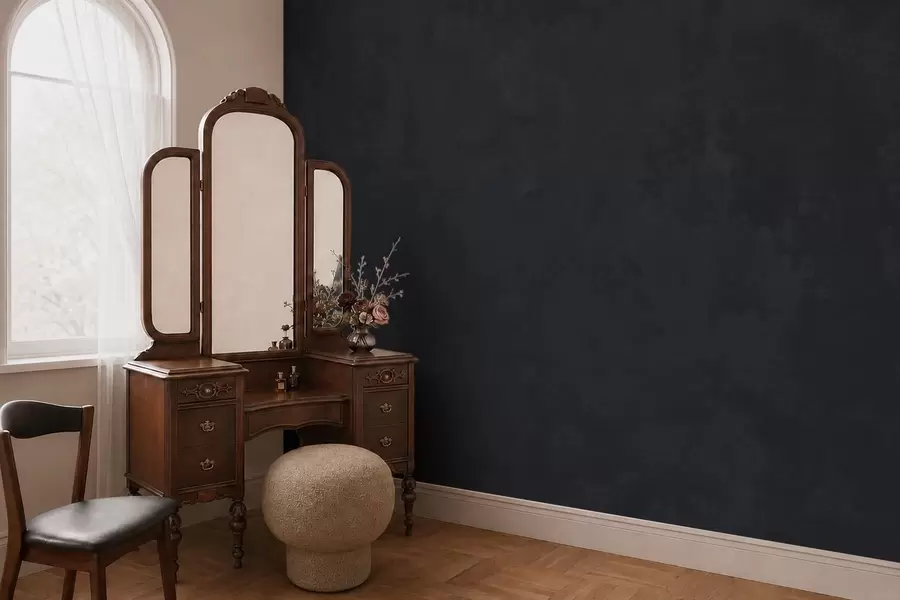 wall murals Тамни графитни тон са меком текстуром и мутним тоналним прелазима w05814v5