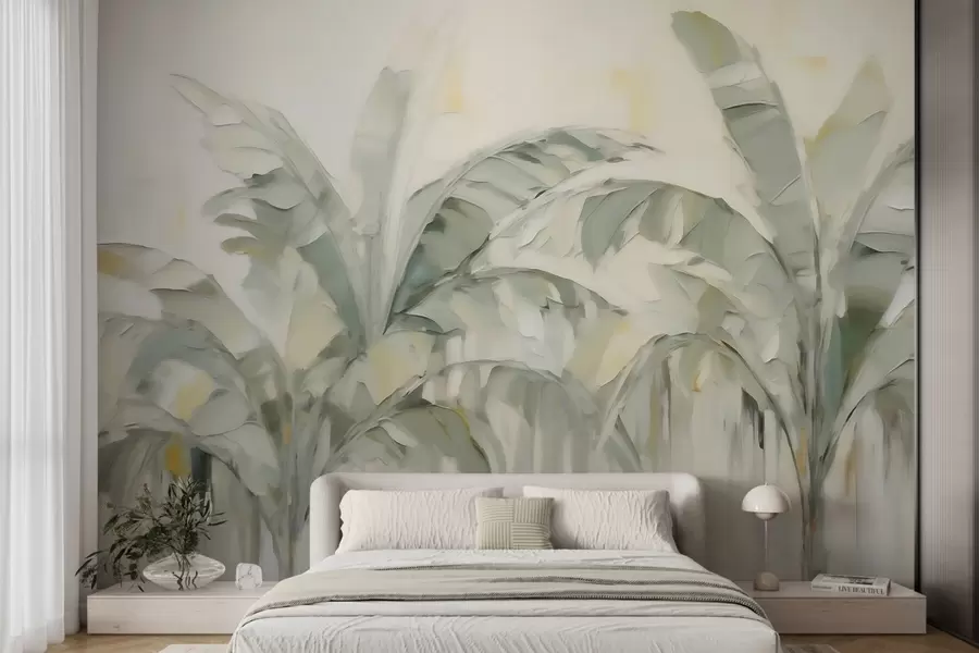 wall murals Апстрактни палмини листови, имитација слике w05826
