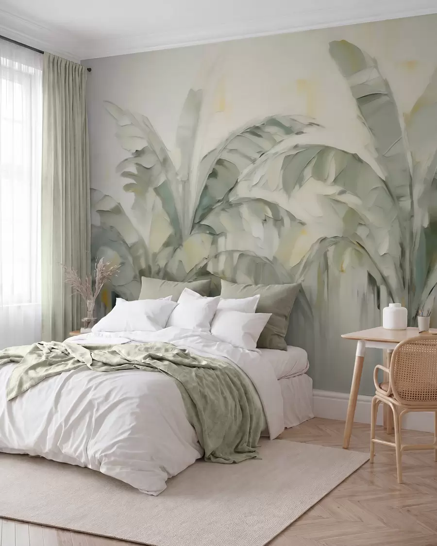 wall murals Апстрактни палмини листови, имитација слике w05826