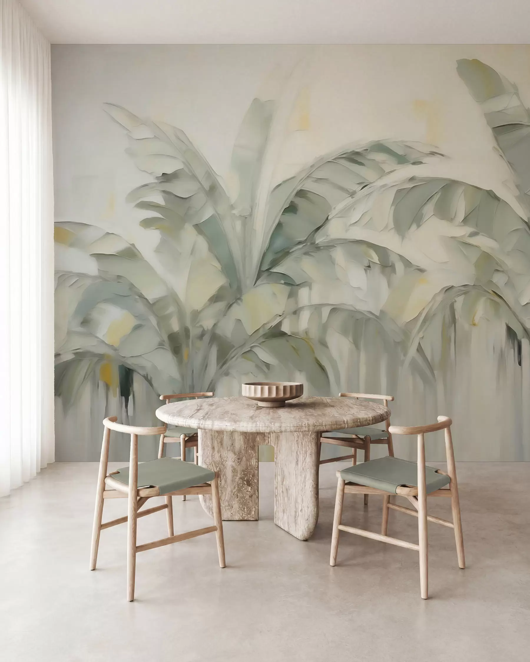 wall murals Апстрактни палмини листови, имитација слике w05826
