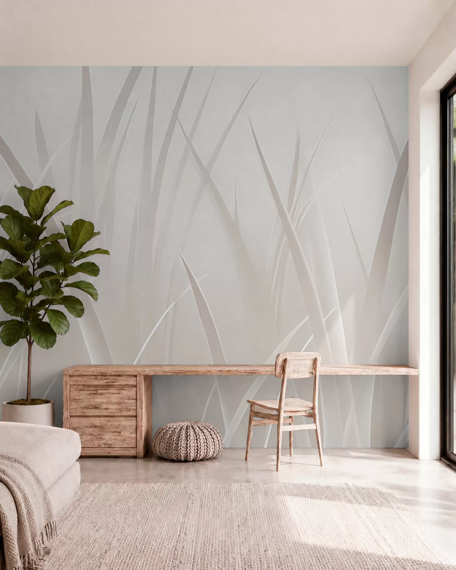 wall murals Трава, оштро лишће w05836v1
