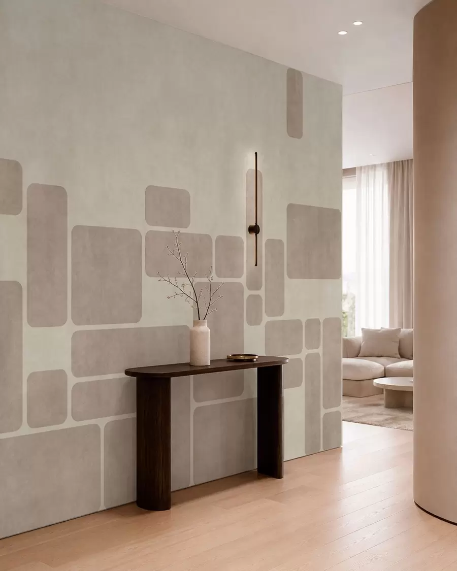 wall murals Геометријски узорак са заобљеним правоугаоницима w05141