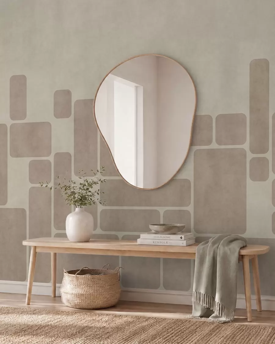 wall murals Геометријски узорак са заобљеним правоугаоницима w05141