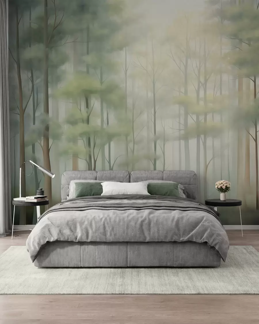 wall murals Апстрактна листопадна шума w05673