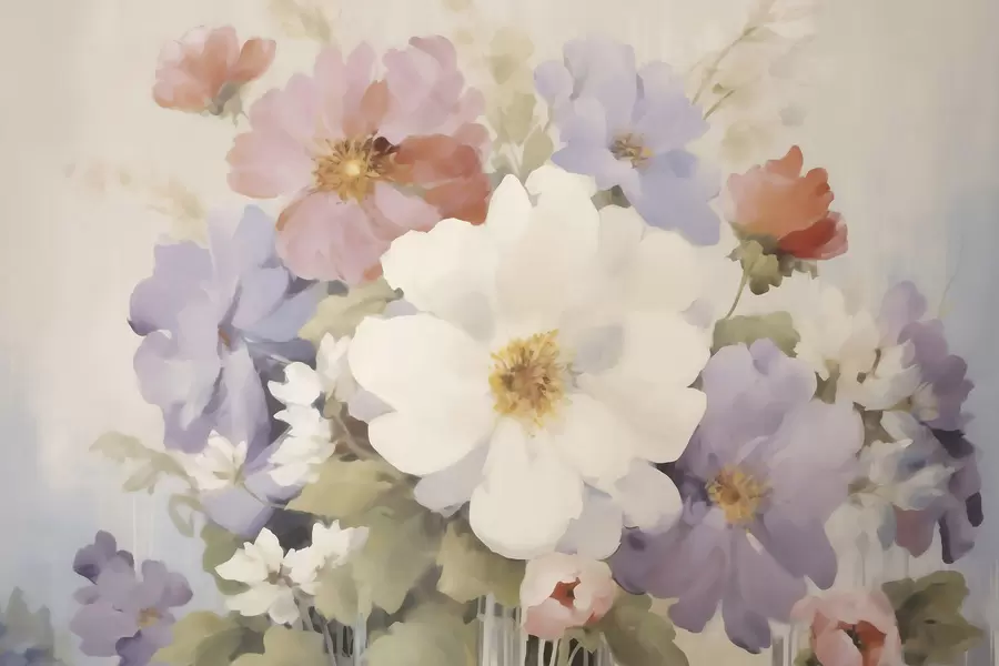 wall murals Апстрактно цвеће w05850