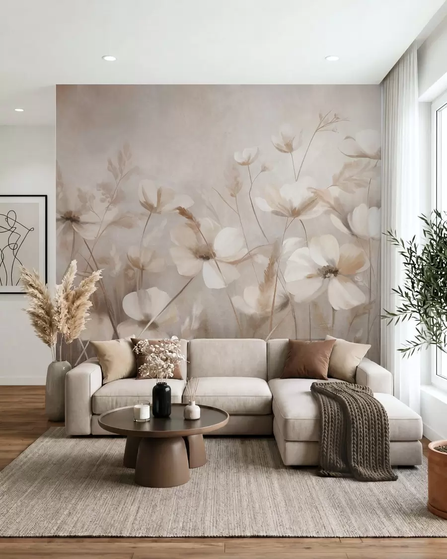 wall murals Cvetovi u blagom svetlu w10019