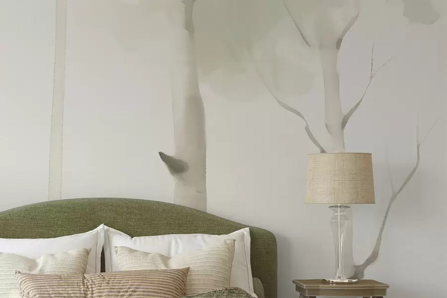wall murals Дрвеће брезе w05676