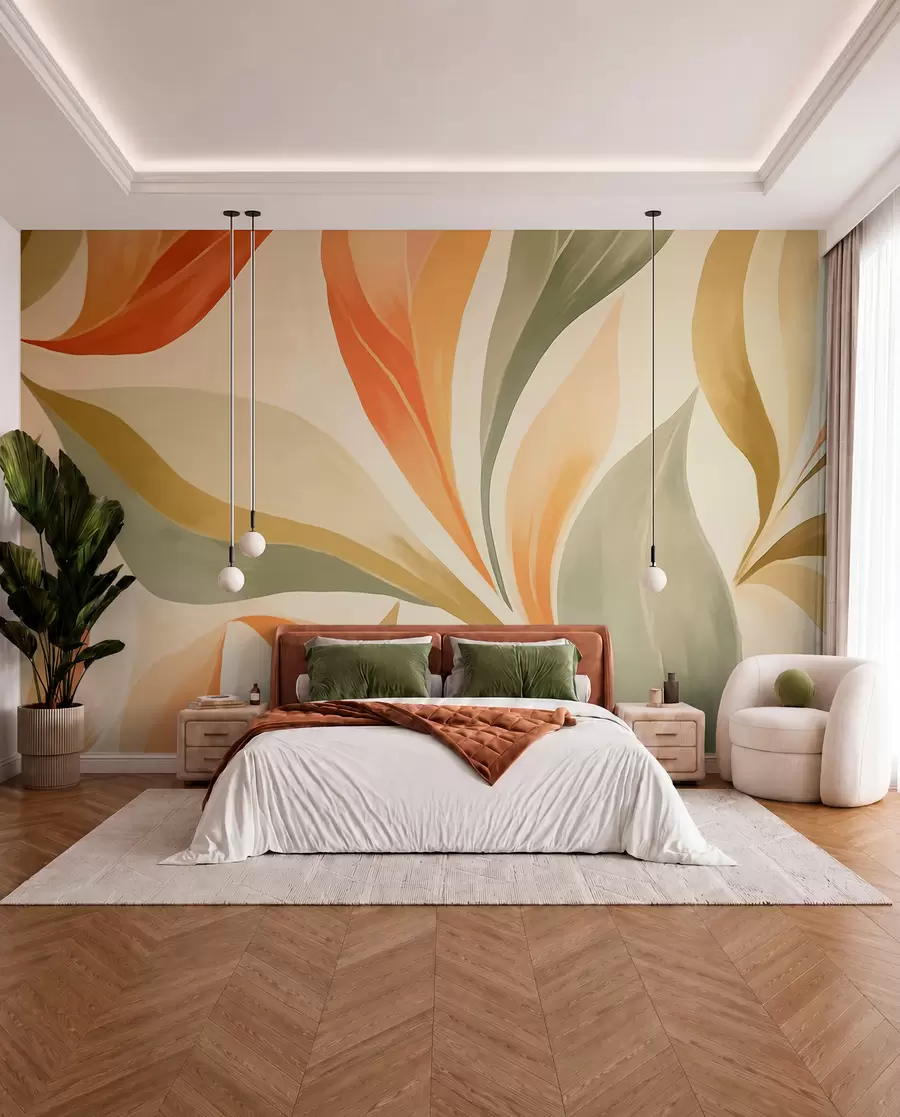 wall murals Шпиљасти листови w05839