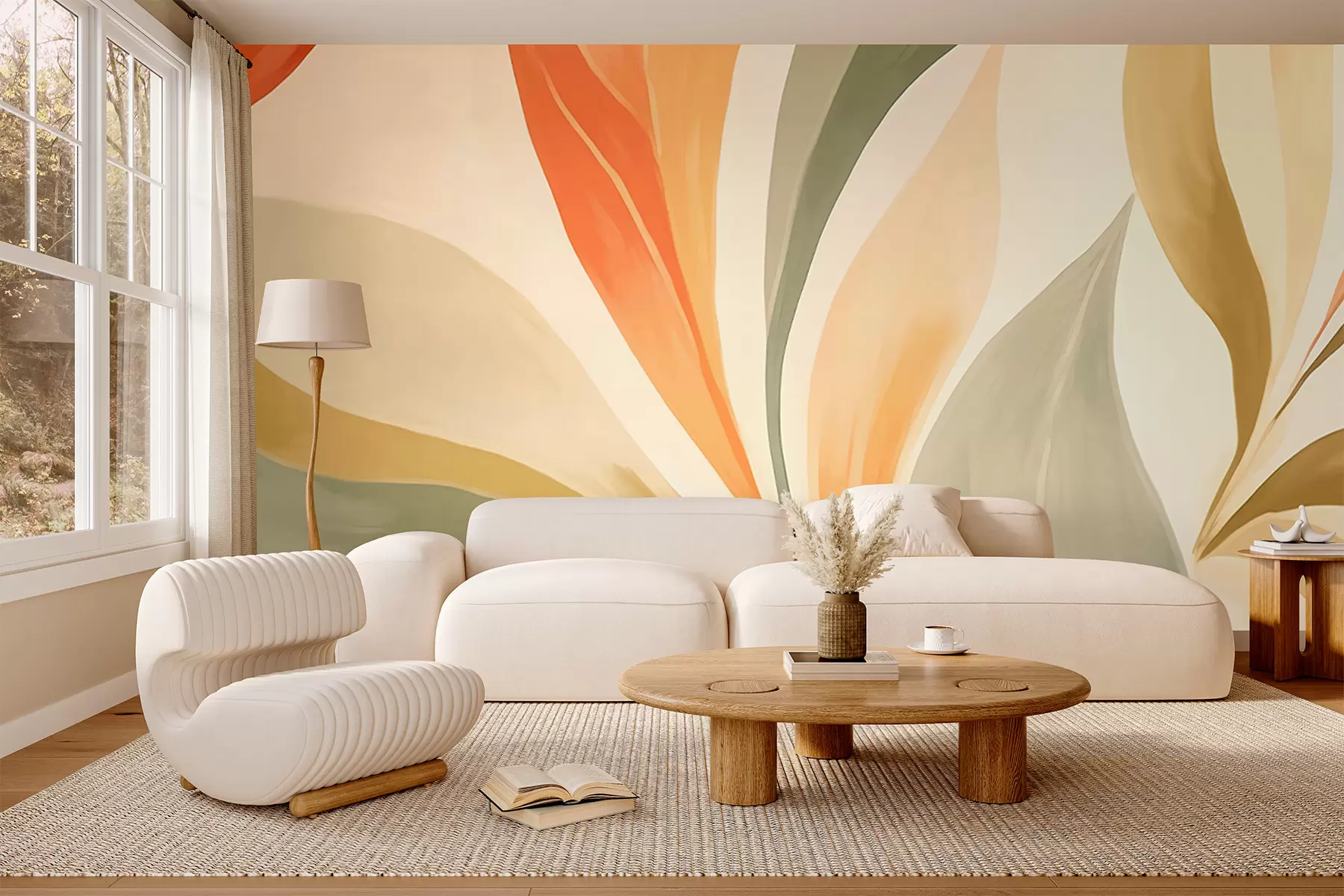 wall murals Шпиљасти листови w05839