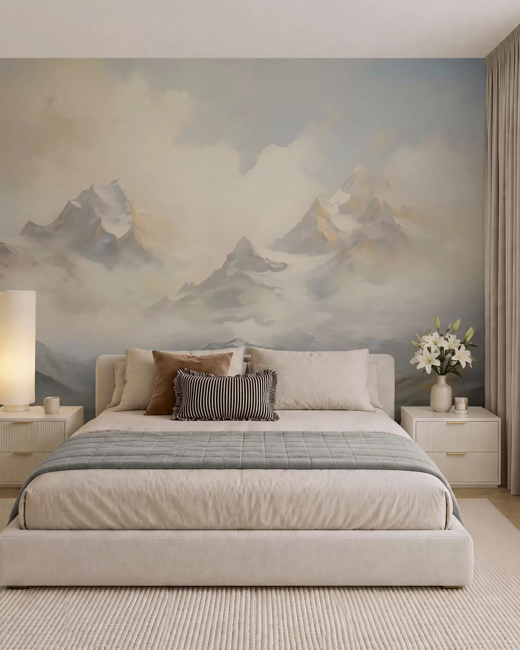 wall murals Планински пејзаж имитација слике w05873
