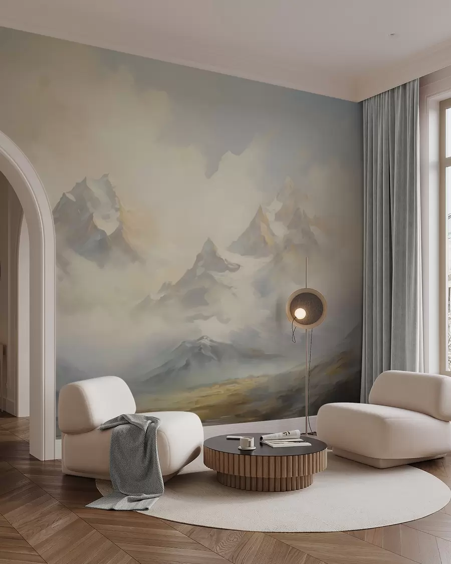 wall murals Планински пејзаж имитација слике w05873
