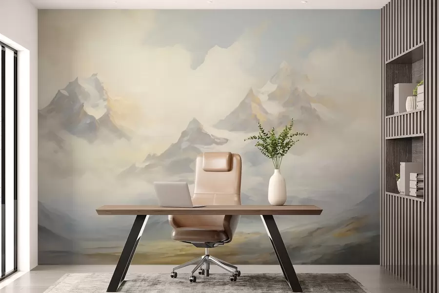 wall murals Планински пејзаж имитација слике w05873