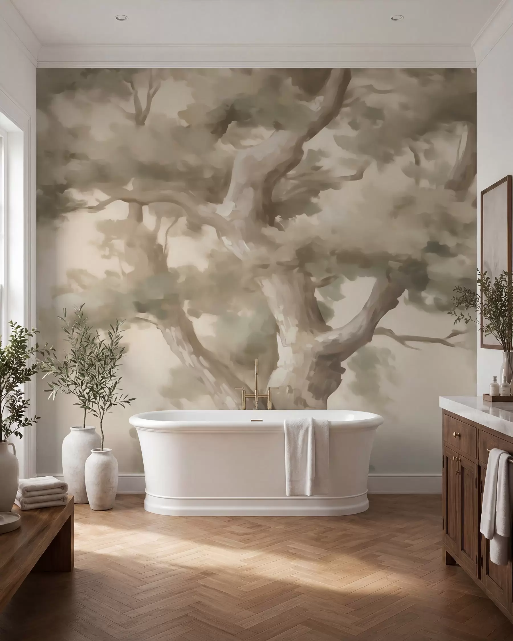 wall murals Апстрактно дрво, имитација слике w05875